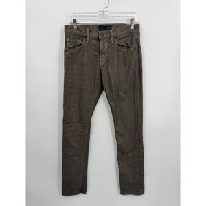 J Brand Kane Slim Straight Pants Mens 31x33 tan Brown JB000205 Stretch Twill‎